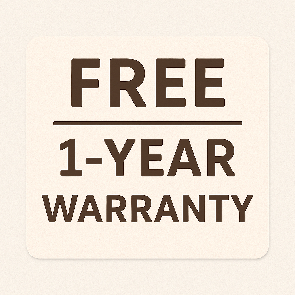 1 Year Warranty